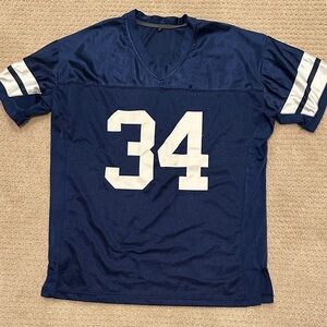 Men's Blue and White Football Jersey